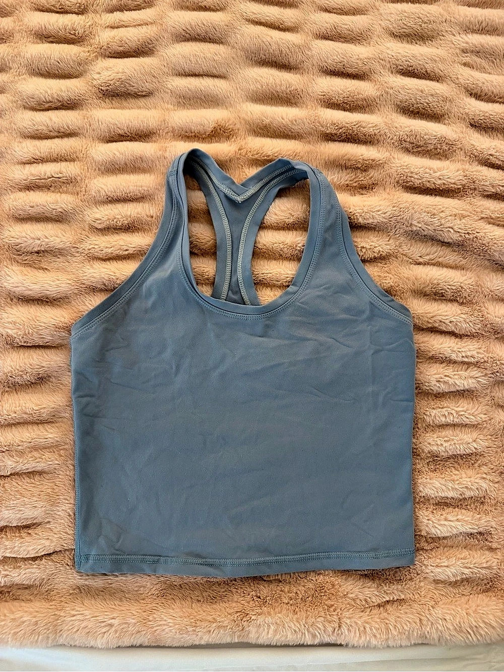 lululemon Align Waist-Length Racerback Tank Top Blue Athletic Tank Top Like New